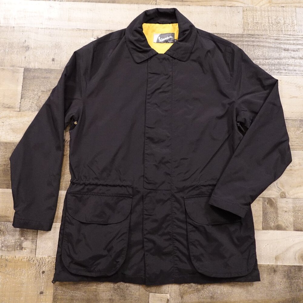 Vespa tencel long jacket‎ women's large black